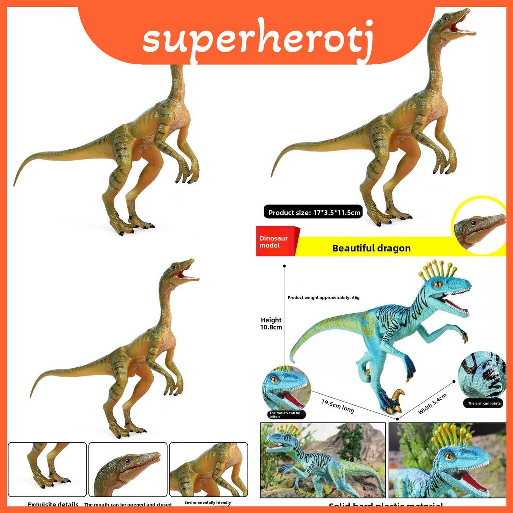 Compsognathus Eoraptor Và Lunensis Tượng Khủng Long Mô Hình Tĩnh Với Hàm Di Chuyển Và Cánh Tay Màn H