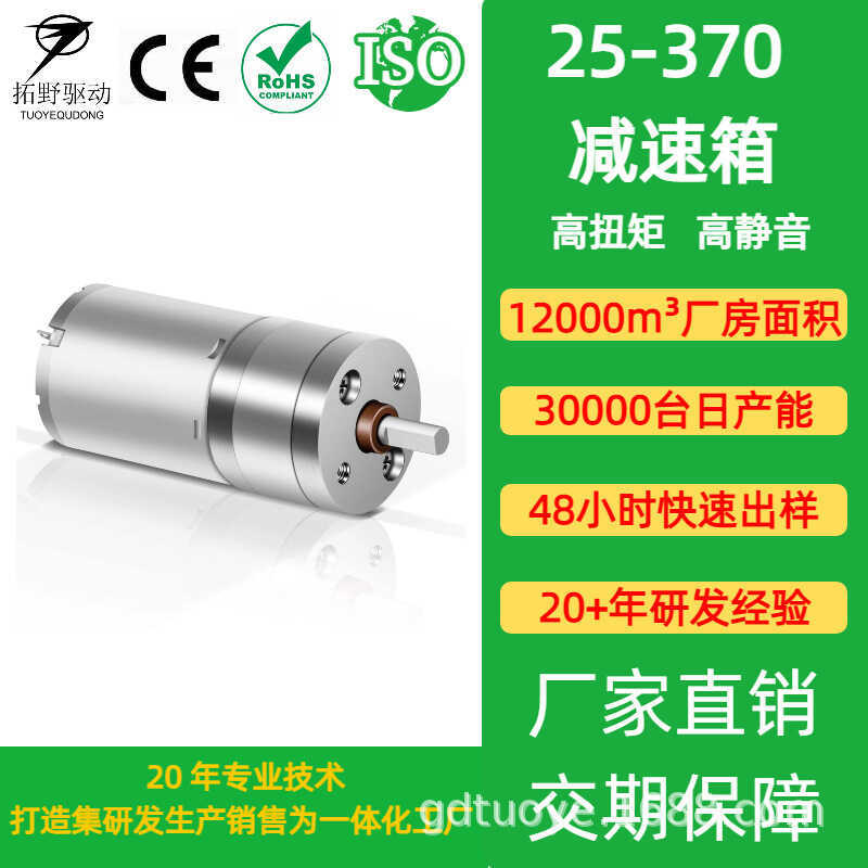 25GP--370 Brushed DC Motor Micro Gear Motor Breast Shaker Micro Motor Hiệu suất cao Kích thước nhỏ