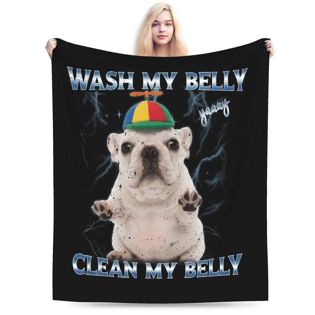 Ấm Áp Ấm Áp Ấm Áp Ném Chăn Du Lịch Xe Tôi Là Pibble Chó Con Rửa Bụng Của Tôi Chăn Flannel Khăn Trải 