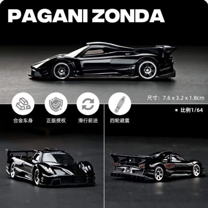 CCA1: 64 BMW Lamborghini SVJ Audi Dodge Pagani Maserati Pallet Series Mô hình xe hợp kim