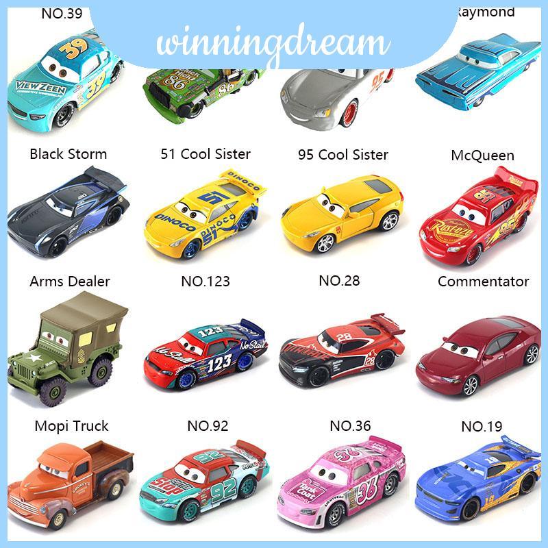 Cars 95 Grey Mcqueen Hợp kim Mcqueen Mcqueen 1st 3rd Racing Sưu tập