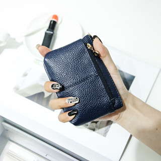 Monicoo Ví Đựng Tiền Xu Nữ Đựng Thẻ Chìa Khóa Da Mềm Túi Nhỏ Đồng Xu Dây Kéo Mini Chính Hãng Da Họa Tiết Ví Ngắn