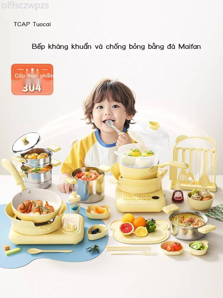 [Hàng có sẵn/Ảnh thật] Bộ đồ chơi mini, mô phỏng nấu thực tế, có thể ăn được, mẫu mới 2025, quà tặn