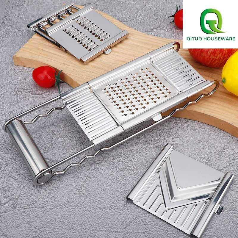 Grater Thép không gỉ Hộ gia đình Nhà bếp Đa chức năng Cắt rau Dụng cụ tiện dụng Khoai tây băm nhỏ Gr