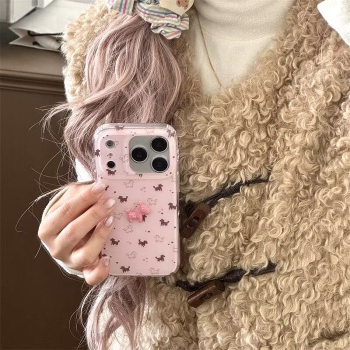 Toàn màn hình Pink Pony Apple171615Ốp Điện Thoại iPhone1413promax Mềm 7P8P