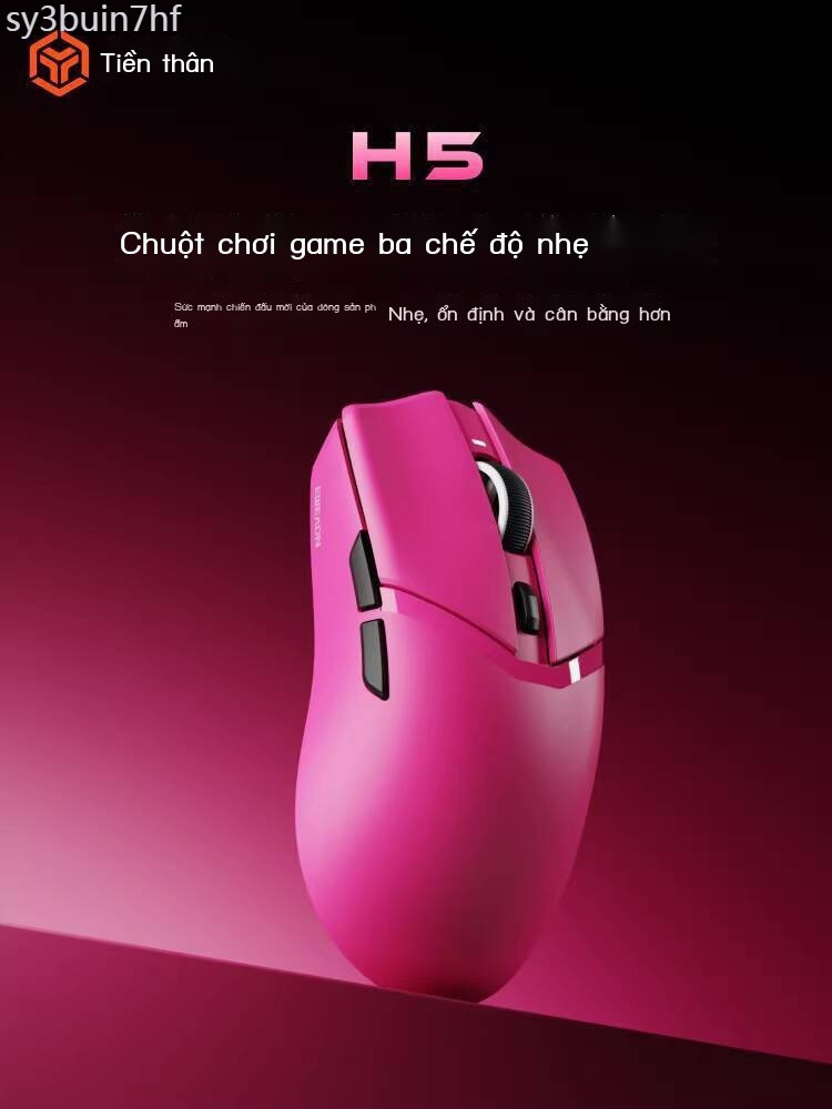 [Ảnh thật/Sẵn]  Chuột Bluetooth không dây Forerunner H5 dành cho chơi game và Esports, nhẹ, thiết k