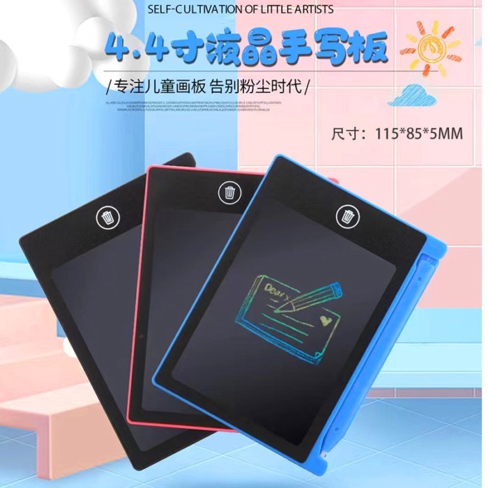 Sg HOT Bảng viết LCD LCD 4,5 inch Bảng vẽ Mini dành cho trẻ em Bảng viết LCD LCD Bảng viết Tin nhắn 
