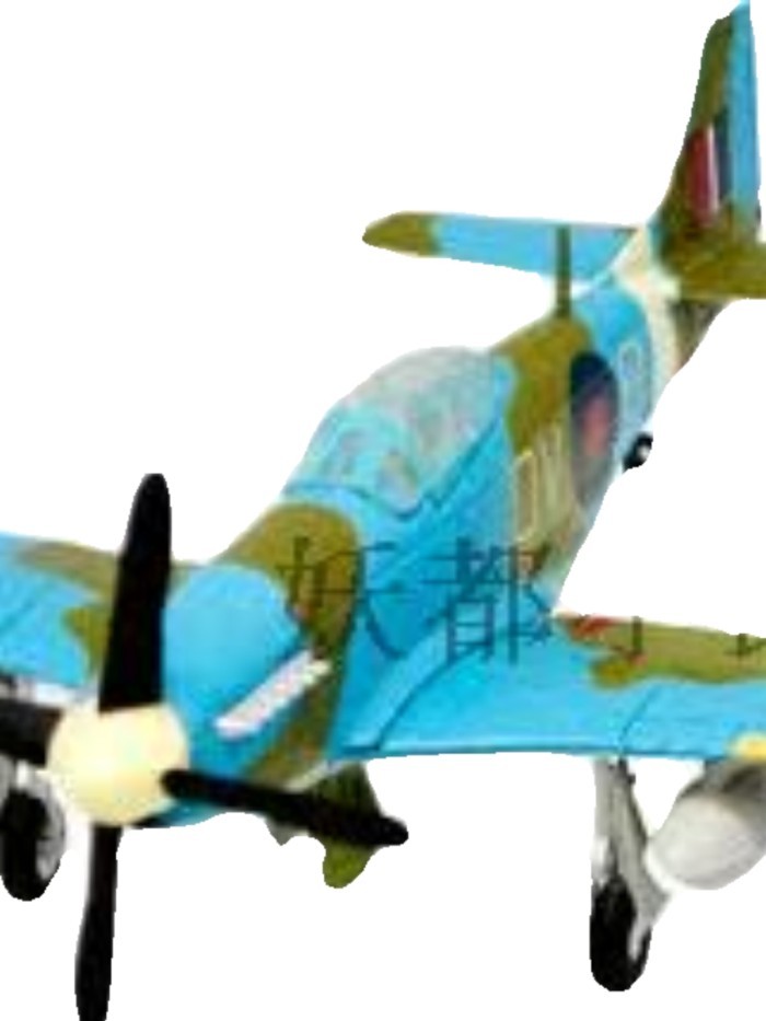 F-toys 1 / 144WKC VS1 American P51 Mustang Fighter Mô hình lắp ráp sản phẩm bán thành phẩm được vẽ s