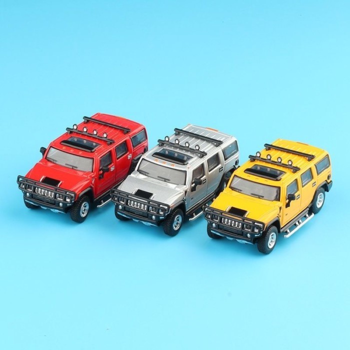 JKM1: 64 2005 Hummer H2SUV Xe địa hình Hợp kim Mô hình ô tô hấp thụ sốc Bộ sưu tập trang trí Mô hình