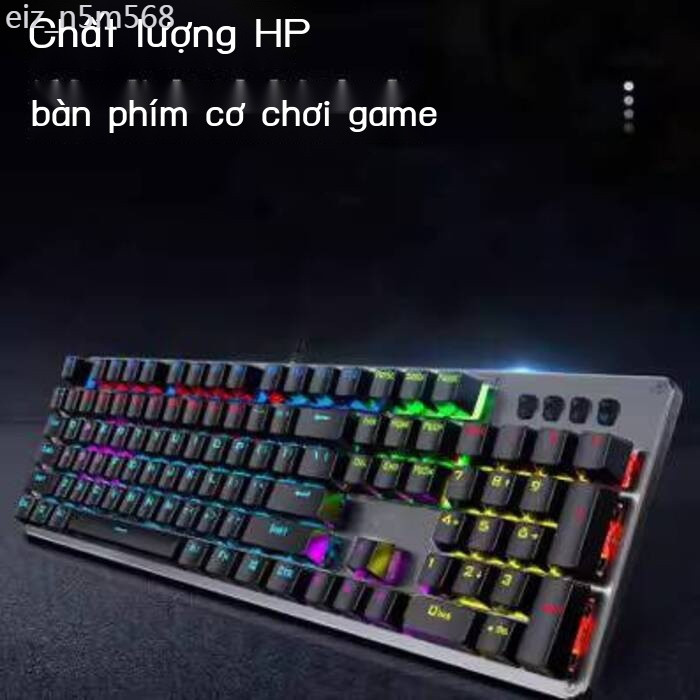 [ Siêu Tiết kiệm] Bàn cơ HP GK100F, chống lỗi ghosting toàn bộ chơi game với switch xanh, 104 phím,