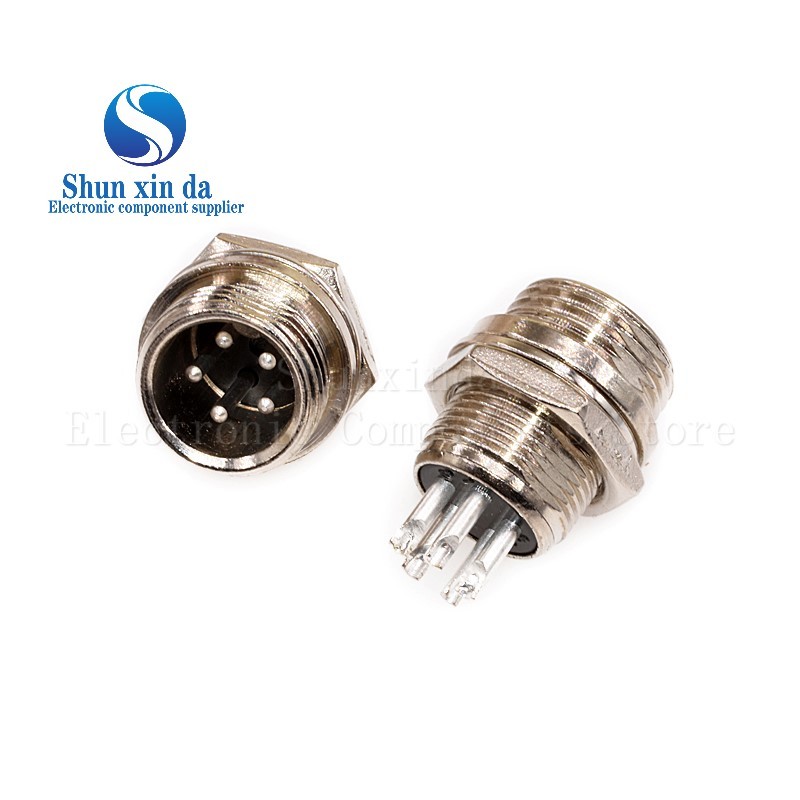 1 Bộ 12MM GX12 2Pin 3Pin 4Pin 5Pin 6Pin Nam & Nữ Docking Aviator Hàng Không Cắm Ổ Cắm Đầu Nối Tròn