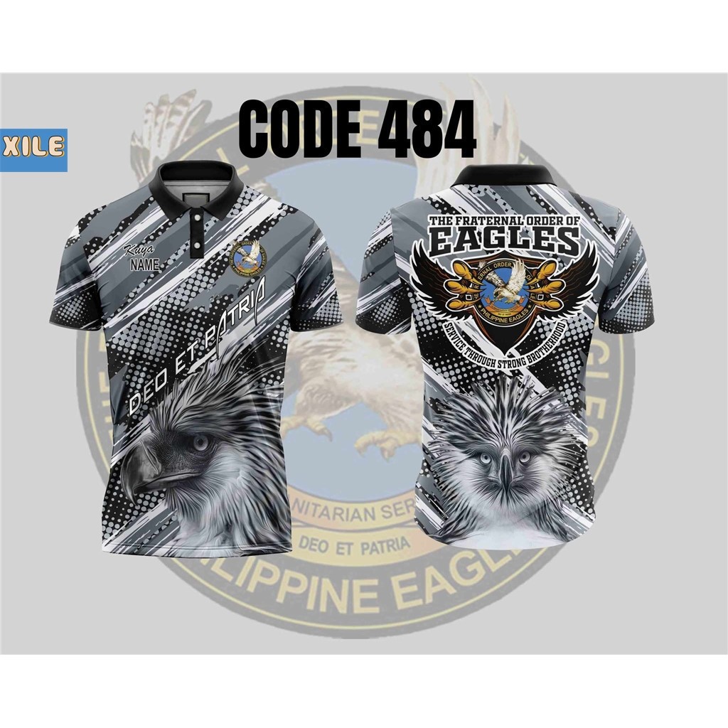 XilaiPhilippine Eagles Áo thun Fraternal Order Of Eagles | Áo sơ mi Polo Áo thun ngắn tay 3D thăng h