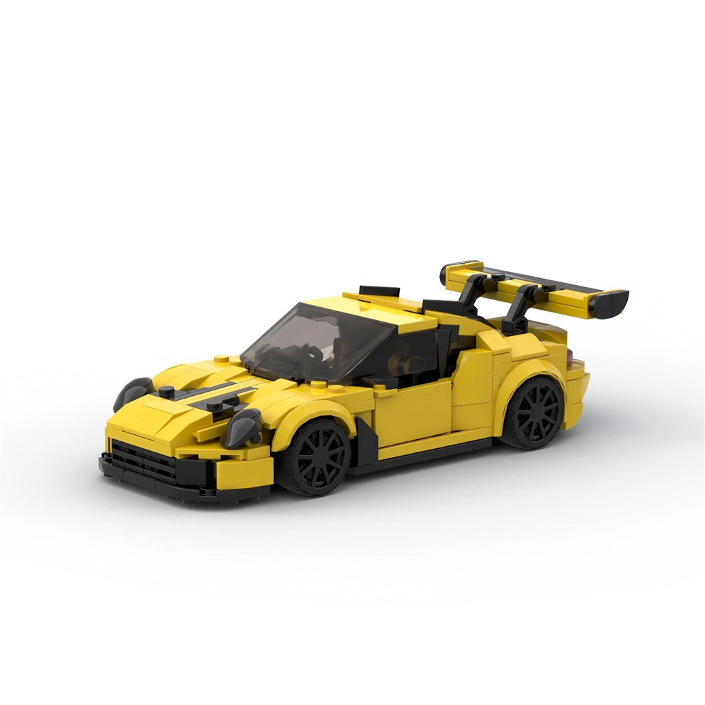 MOC Porsche 911 GT3 RS Siêu Thể Thao Ô Tô Khối Xây Dựng Đồ Chơi Dành Cho Trẻ Em Bé Trai & Bé Gái Tươ
