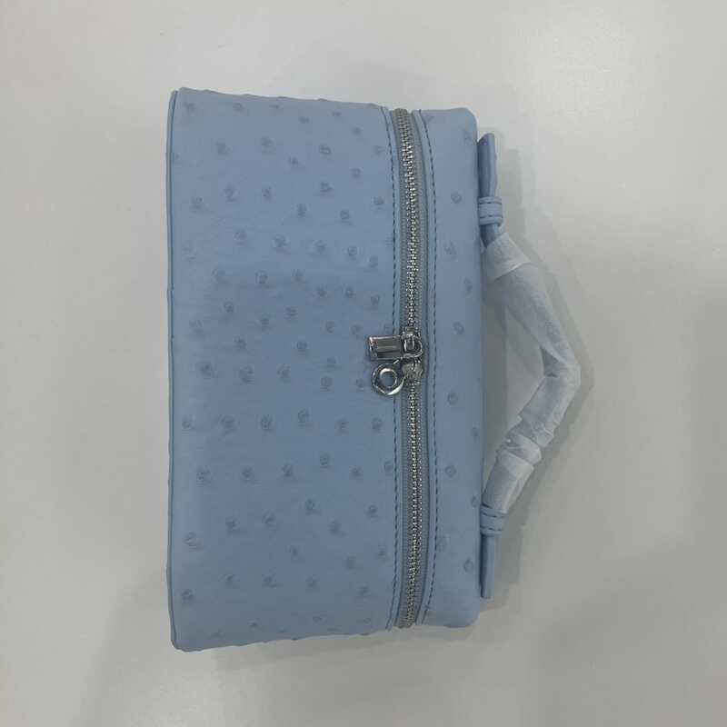 LP19 Hộp Cơm Trưa Túi Da Thật Họa Tiết Đà điểu GIGI Túi Đựng Mỹ Phẩm Túi Xách Đeo Vai Túi Nữ Thời Trang Đơn Giản