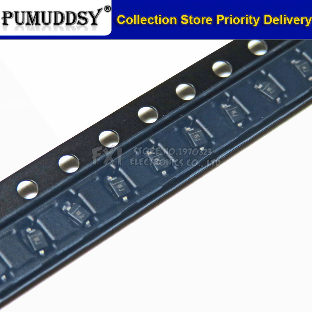 100 Chiếc SMD Zener Diode 15V SOD-323 0805 0,25 W SMD Diode BZT52C15V WJ MM3Z15V Miếng Dán