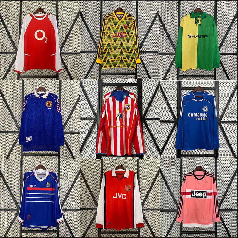 Áo Bóng Đá Dài Tay Cổ Điển - Pháp và Brasil