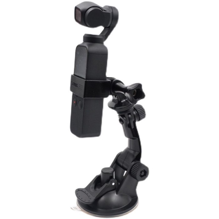 · ~ DJI POCKET POCKET 2 / 1 Lingmo Gimbal Cốc hút ô tô OSMO Giá đỡ cố định bằng kính Phụ kiện ghế mở
