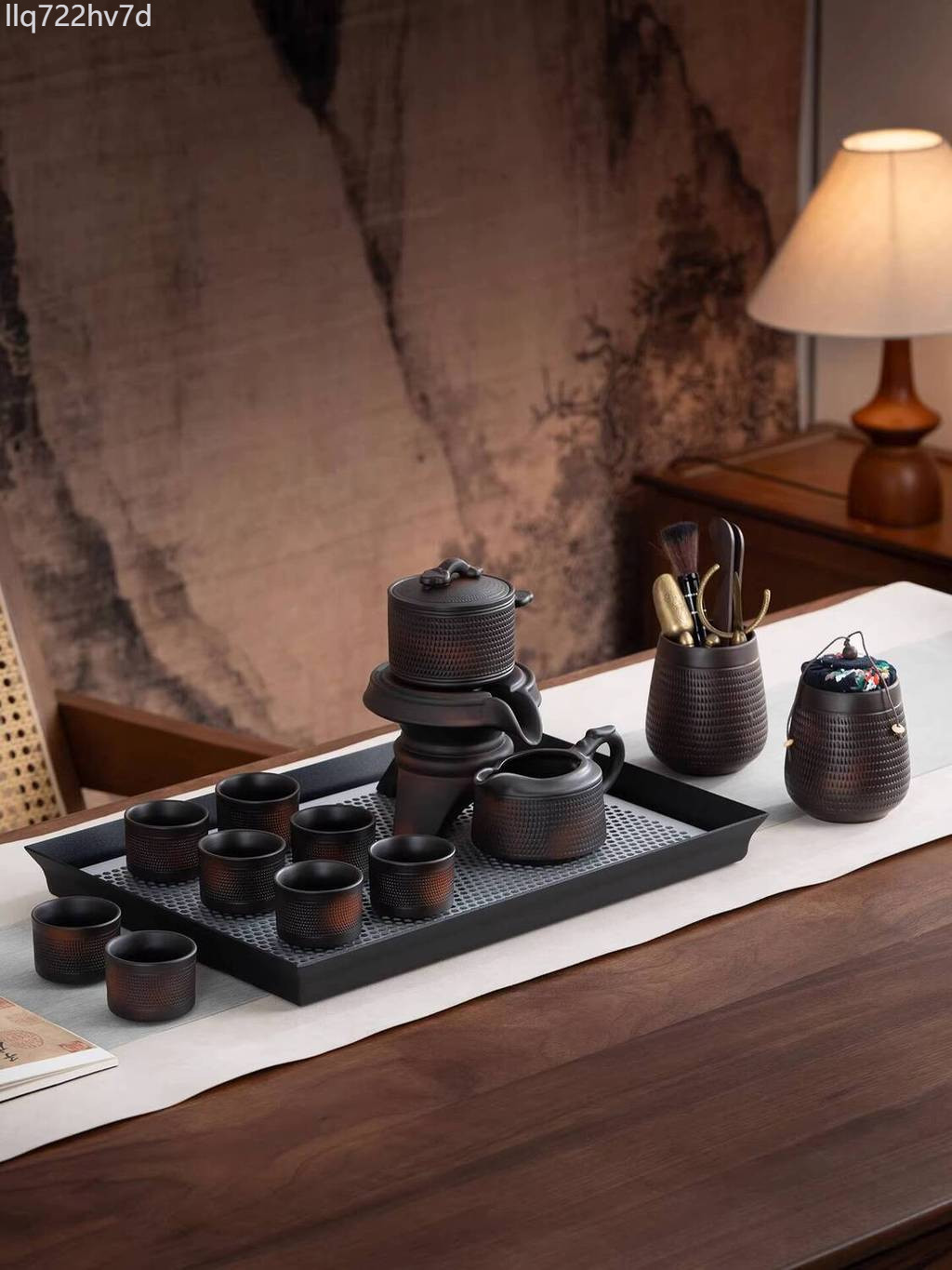 [ HOT Sale ] Bộ tự động bằng đất sét tím Hanzi dùng trong gia đình, một dụng cụ pha kỳ diệu với ấm