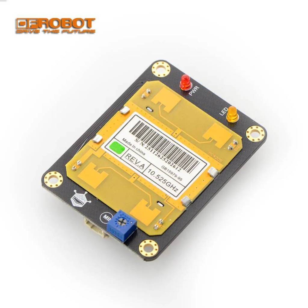 DFRobot Gravity Digital 10.525GHz Máy dò cảm biến chuyển động vi sóng 5V 2-16M cho arduino tốc độ xe