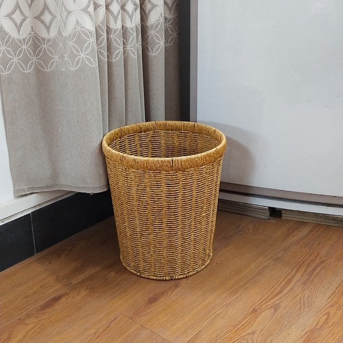 Camping & Outdoor Picnic Basket - Anti-Rust Iron Frame with Synthetic Wicker - Ideal for Living Room