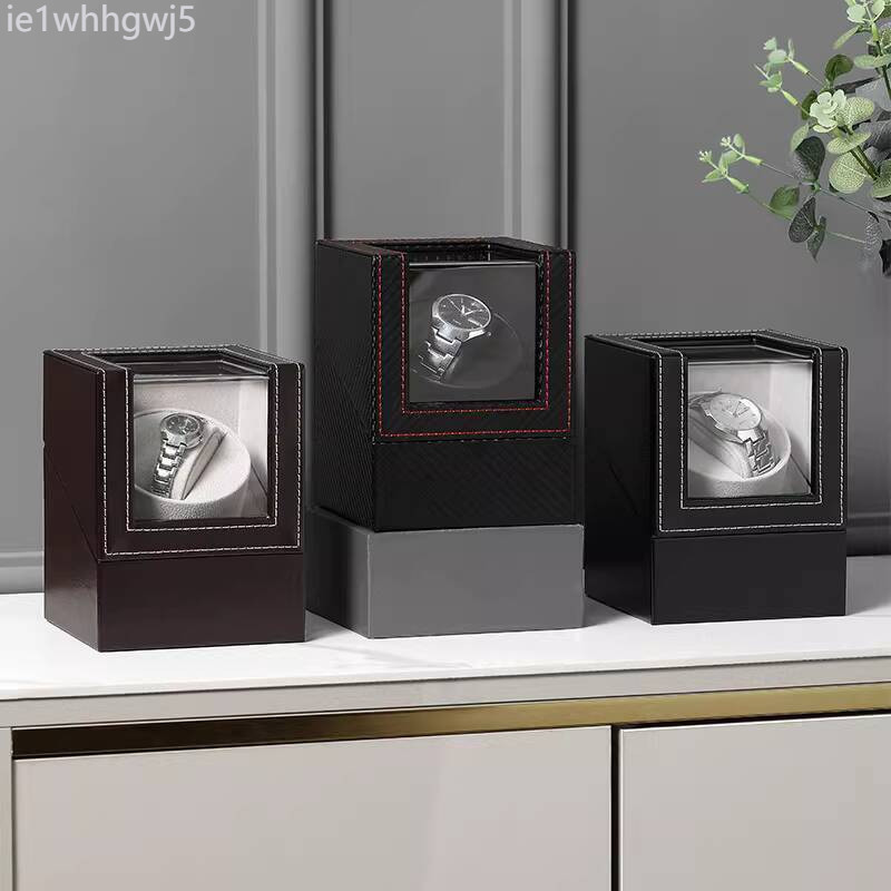 [SALE] Hộp xoay sạc, cơ, phù hợp cho Longines Omega Rolex, hộp đồng hồ tự động lên dây cót 2