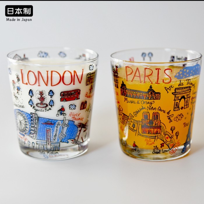 Nhật Bản IZAWA IZAWA Kính Châu Âu Uống Lạnh Thủy Tinh Hoạt Hình Bia Thủy Tinh Nước Ly Sáng Tạo Độc Đ