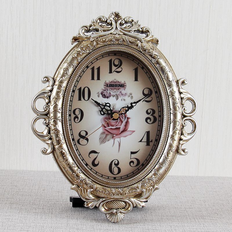 Đồng bàn phòng khách phong cách châu Âu, đầu giường dành cho học sinh gia đình, đồng hồ sáng tạo và cá tính, vật trang