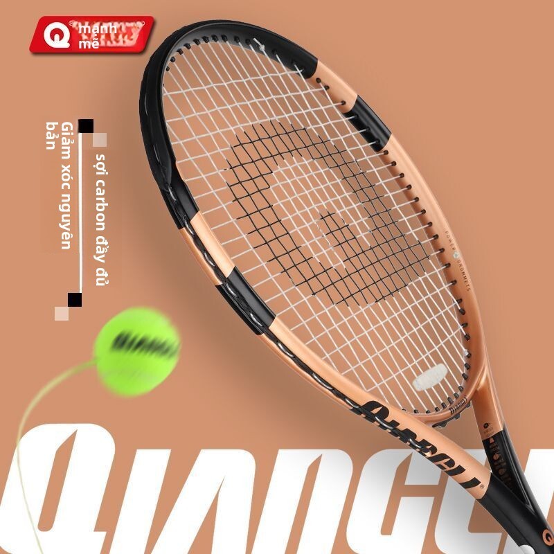 Vợt đá 8GTS mạnh mẽ, toàn thân bằng carbon, độ đàn cao, dụng cụ tập luyện phản hồi tennis chơi đơn, 