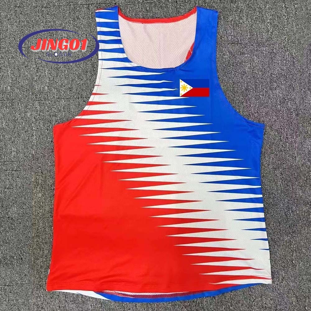 (JING01) Thể Thao Tank Top Chạy Singlet Nhanh Khô Singlet Co Giãn Thể Thao Chạy Bộ Thể Dục Nam Chạy 