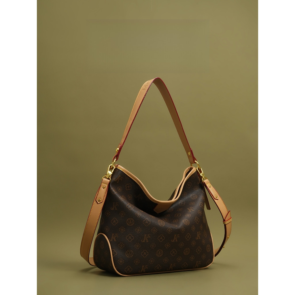 Auudre Màu Sắc Tương Phản Một Vai Túi Nách Nữ Thời Trang Presbyopic Messenger Bucket Bag