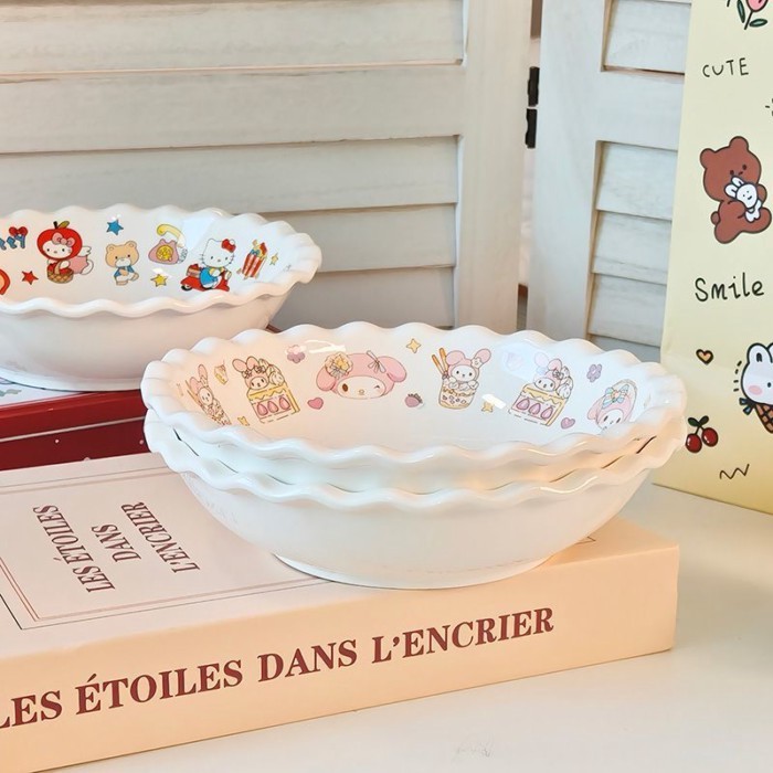 Hộ Gia Đình Đĩa Sâu Chịu Nhiệt Độ Cao Đĩa Đĩa Gốm Pasta Đĩa Salad Bộ Đồ Ăn