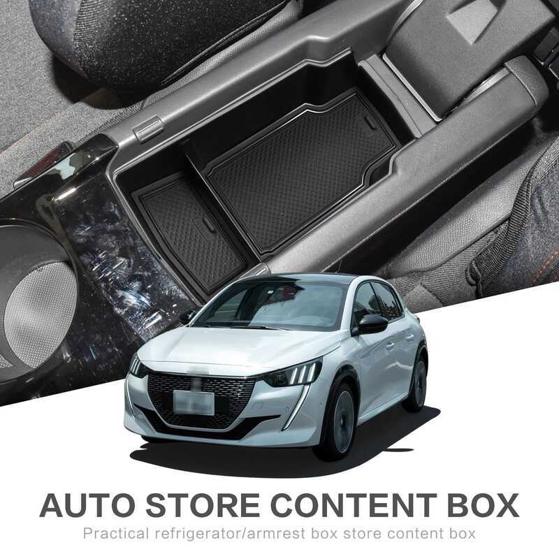 Cho Xe Đạp Peugeot 208 2019-2024 GT e208 Tay Hộp Lưu Trữ Phụ Kiện Trung Tâm Bảng Điều Khiển Khay