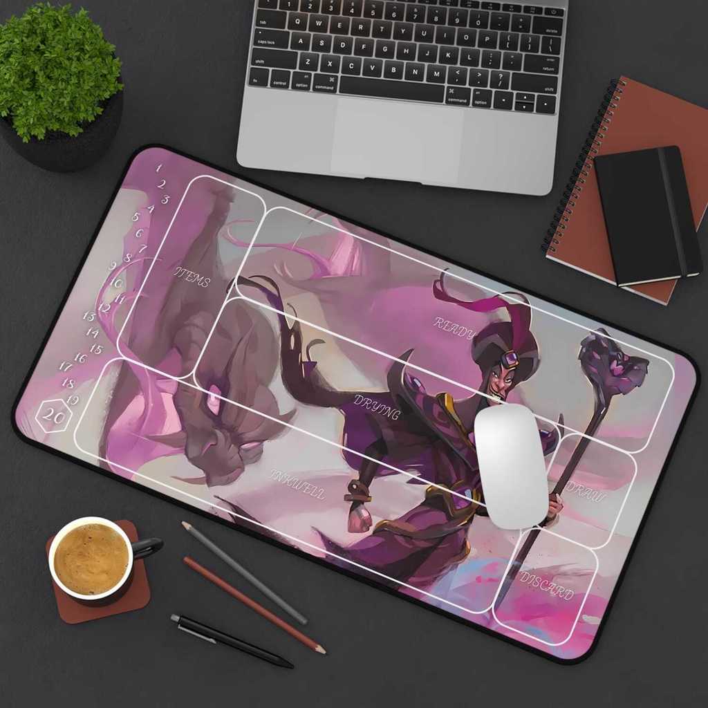 Thảm chơi TCG - Lorcana - Nghệ thuật thay thế ảo thuật nổi bật Jafar - nhiều kích cỡ VỚI vùng