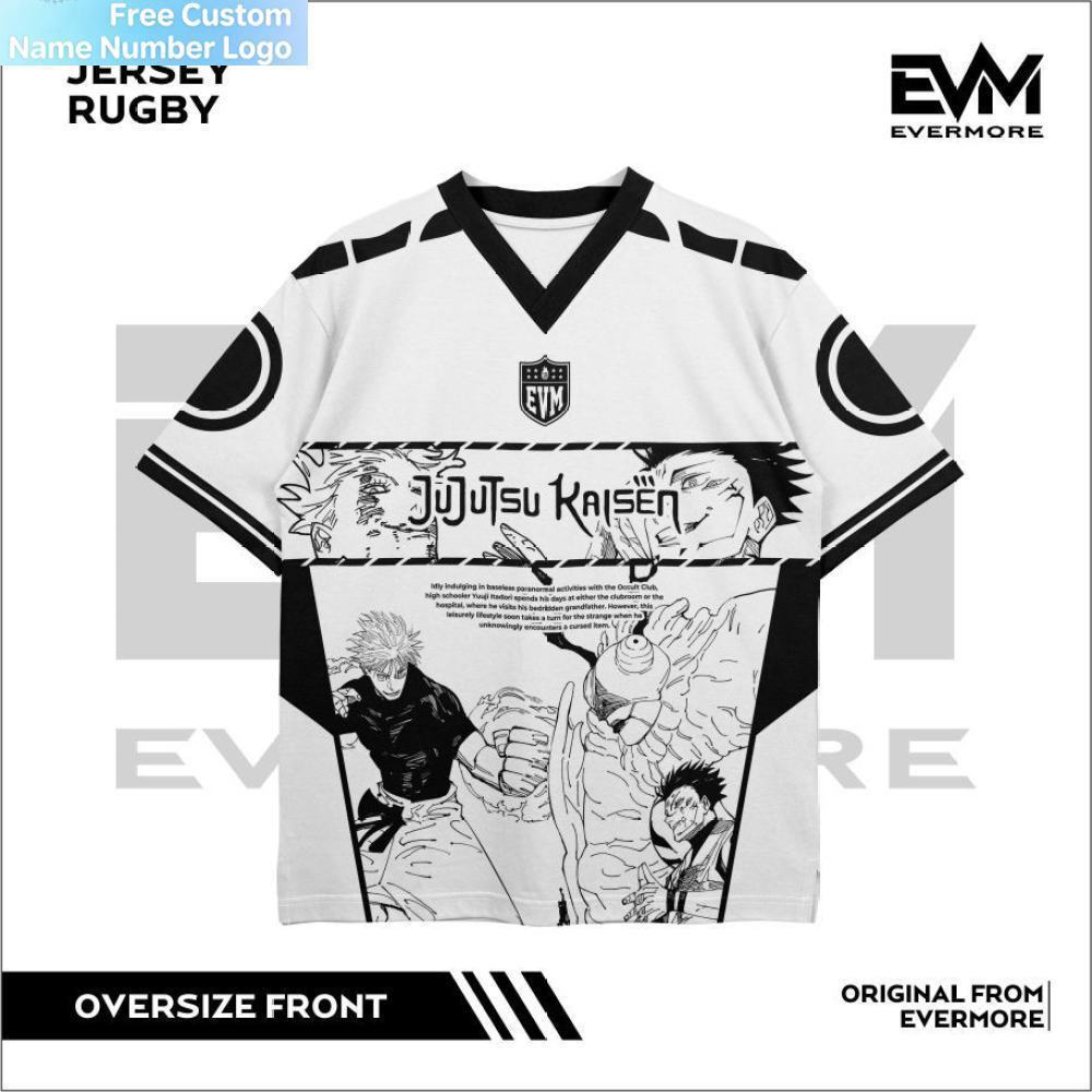 Jersey Rugby GOJO VS SUKUNA Trang phục Evermore phong cách Anime