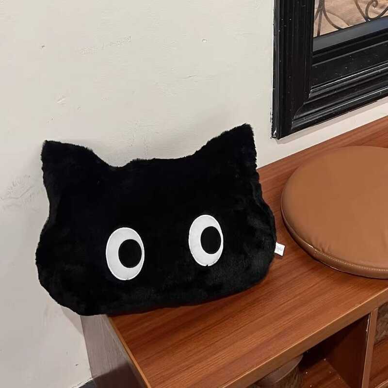 Domine Kitten Gối Mèo Đen Búp Bê Sang Trọng Búp Bê Búp Bê Sofa Đệm Ngủ Ôm Nữ Ký Túc Xá Gối