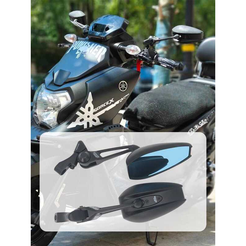 Thích hợp cho Yamaha Fuying 125 Xueying 125 Gương chiếu hậu AOS4 sửa đổi Racing Eagle GT Patrol Eagl