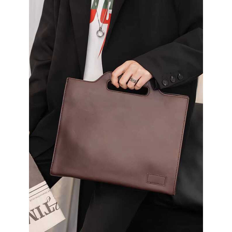 Túi xách cổ điển Túi đeo vai thanh niên Túi xách nam công sở Cặp tóm tắt phong bì cố định