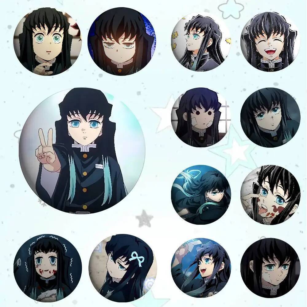 Huy hiệu Tokito Muichiro - Phụ kiện tùy chỉnh cho mũ, túi và quần áo