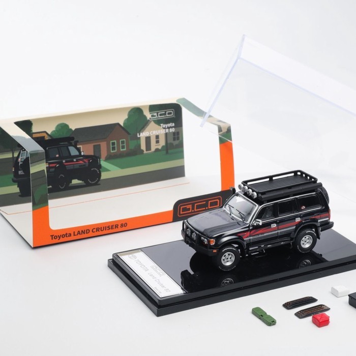 GCD 1: 64 Toyota Land Cruiser LC80 Phiên bản sửa đổi Mẫu xe hợp kim