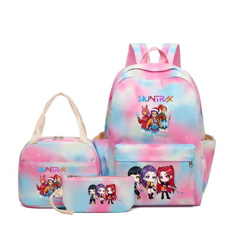 In Kỹ Thuật Số Huntrix Huntrix Kpop Schoolbag Học Sinh Tiểu Học Hoạt Hình Nhẹ Ba Lô Nam Nữ