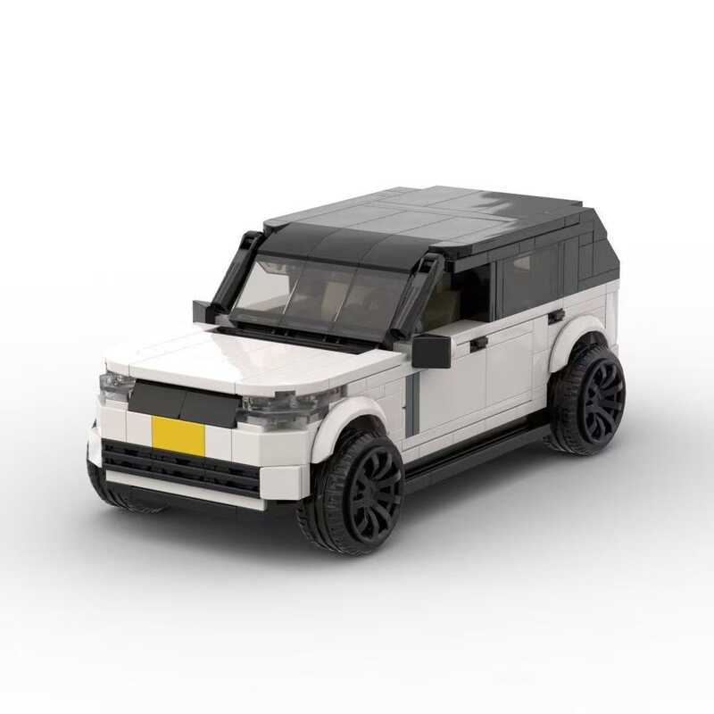 Khối xây dựng MOC Tương thích Lego Ghi âm Bluffing Range Rover 4PS Off-Road 8-Grid Car Series Asse