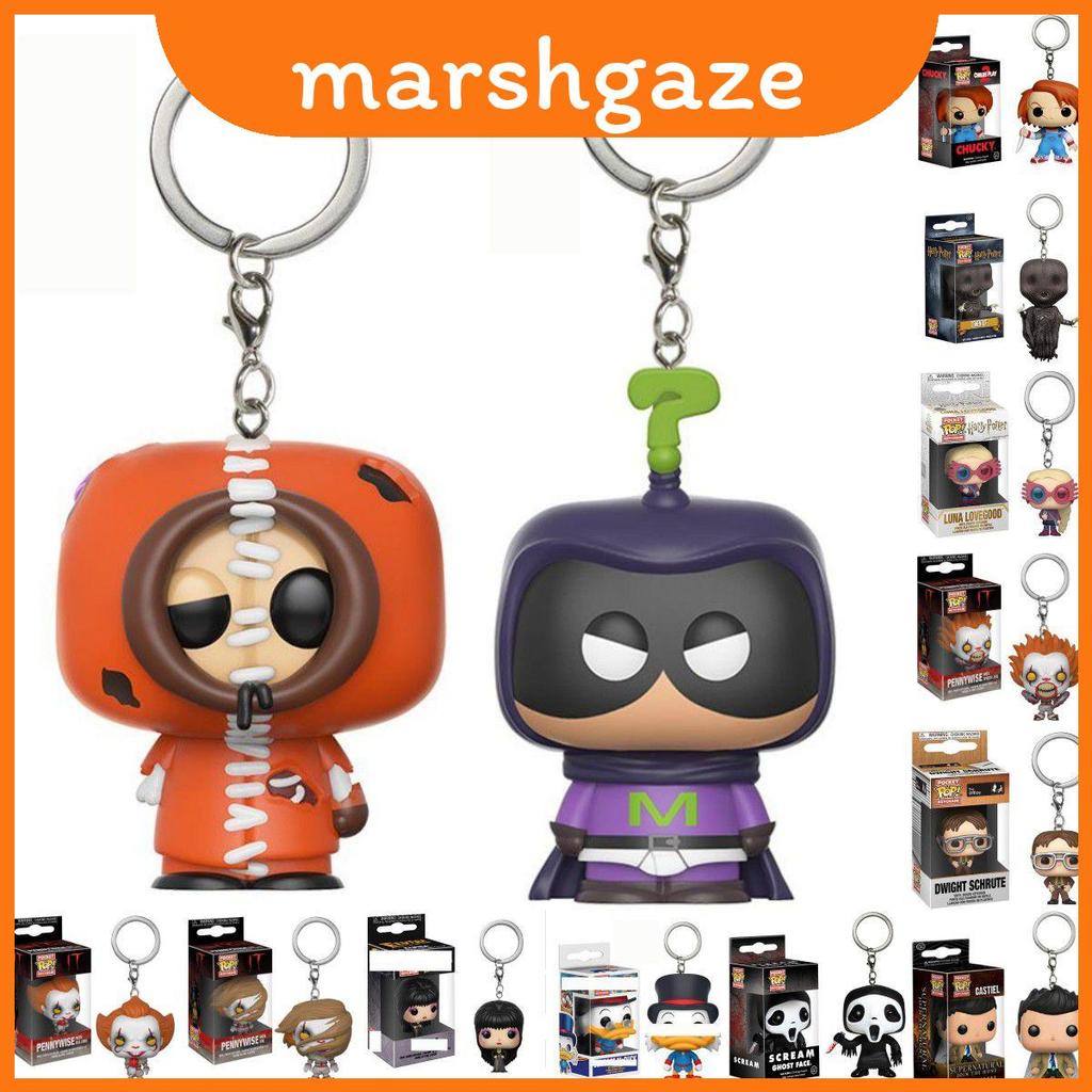 Mặt dây chuyền móc khóa Pop chất lượng cao Funko có Chucky Elvira và Pennywise