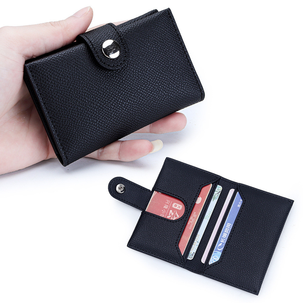 Monicoo Da Thật Chính Hãng Nữ Tinh Tế Ví Đựng Tiền Xu Ngắn Thời Trang Nhẹ Sang Trọng Nhiều Thẻ ID Túi EP Da Bò Họa Tiết Lòng Bàn Tay Đựng Thẻ