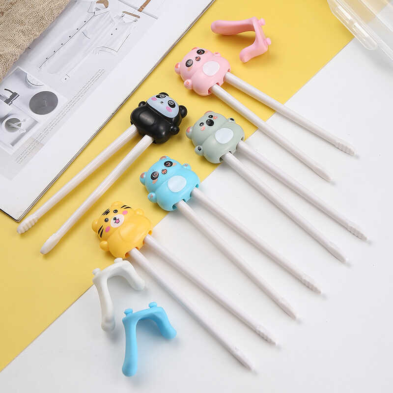 Hukou Huấn Luyện Đũa Trẻ Em Đũa Hoạt Hình Ăn Bộ Đồ Ăn Trẻ Sơ Sinh Thực Phẩm Bổ Sung Hộ Gia Đình Chỉn