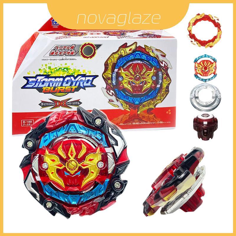 Máy phóng cân bằng kẹp kép bằng kim loại và cao su Burst Beyblade B-188 Astral Spriggan bền bỉ. Với
