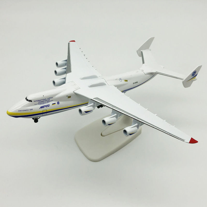 Mô hình vận tải AN-225 tỷ lệ 1:200, mô phỏng máy bay Antonov AN225, dùng để trang trí phòng khách, q