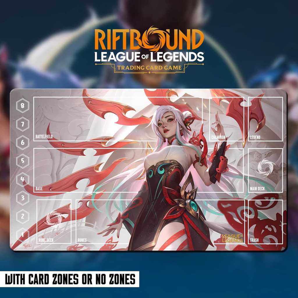 Playmat Liên Minh Huyền Thoại Riftbound - Irelia - 24 "x 14" 600 x 350 mm