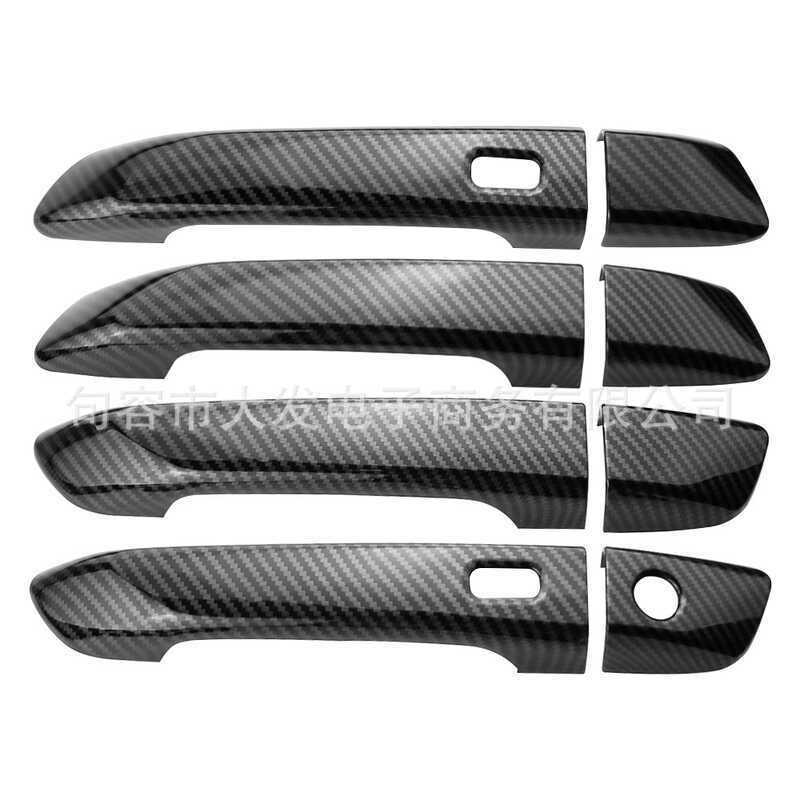 Thích hợp cho ISUZU ISUZU ISUZU DMAX D-MAX 2023 + LS-A Miếng dán tay cầm bên ngoài bằng sợi Carbon 8