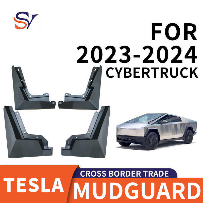 Thích hợp cho 2023 + Tesla Cyber Pickup Tes CYBERTRUCK Lốp xe Fender PP Cao su mềm