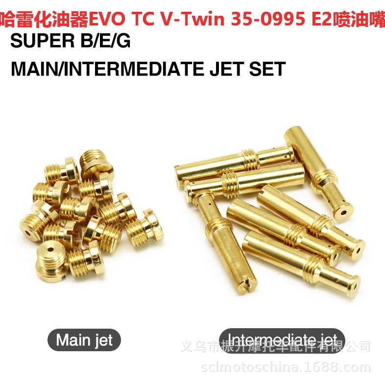 Bộ chế hòa khí Super BEG Lỗ đo EVO TC V-Twin Phi công Jet Kit Jet Kit